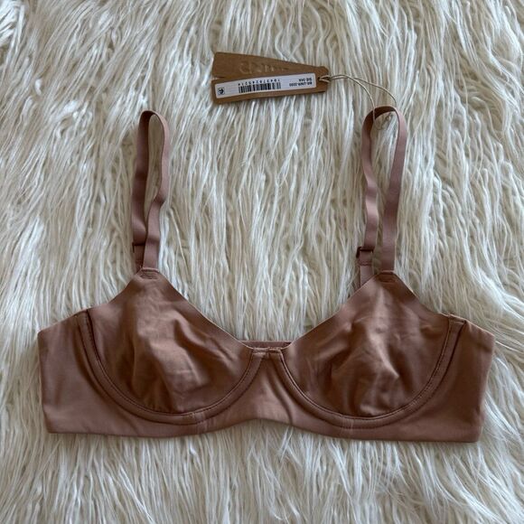 Skims Fits Everybody Unlined Demi Bra Sienna Size 34A - Picture 2 of 7